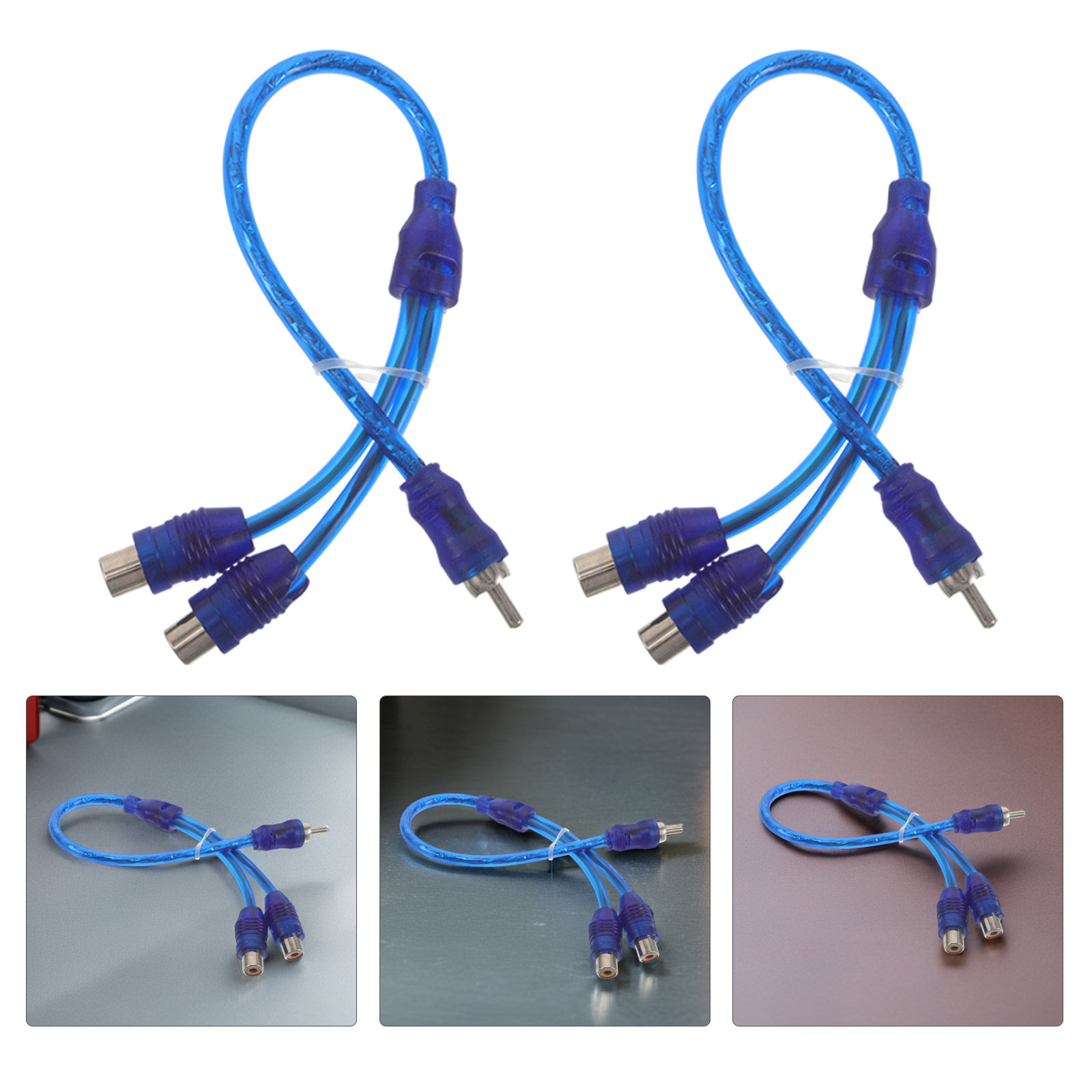 Audio Splitter Y - สายแยกสัญญาณ RCA แบบ Y 10 ชิ้น