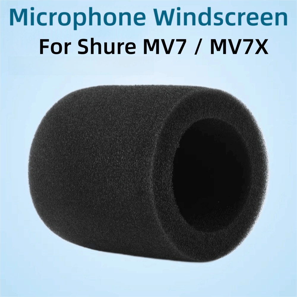 Shure Mic Mv7 - ฝาครอบไมโครโฟนกันลมแบบฟองน้ำกำมะหยี่ สำหรับไมโครโฟน Shure MV7 / MV7X