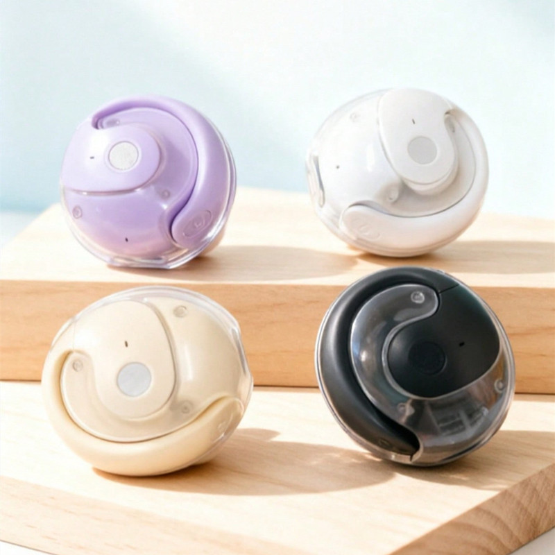 Sports Earphone Hook - หูฟังไร้สาย หูฟังแบบเกี่ยวหูที่สวมใส่สบาย พร้อมไมโครโฟน หูฟังบลูทูธไร้สาย หูฟังโทรศัพท์ หูฟังสำหรับเล่นเกม