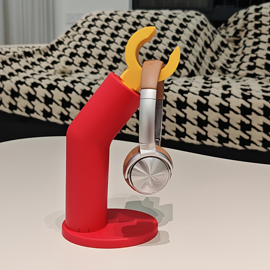 Headphone Stand Desk - ขาตั้งหูฟังแบบสร้างสรรค์สำหรับตั้งโต๊ะ ที่แขวนหูฟังแบบครอบหูอเนกประสงค์ ของตกแต่งโต๊ะสุดเท่สำหรับเกมเมอร์ สำนักงาน และห้องอ่านหนังสือ