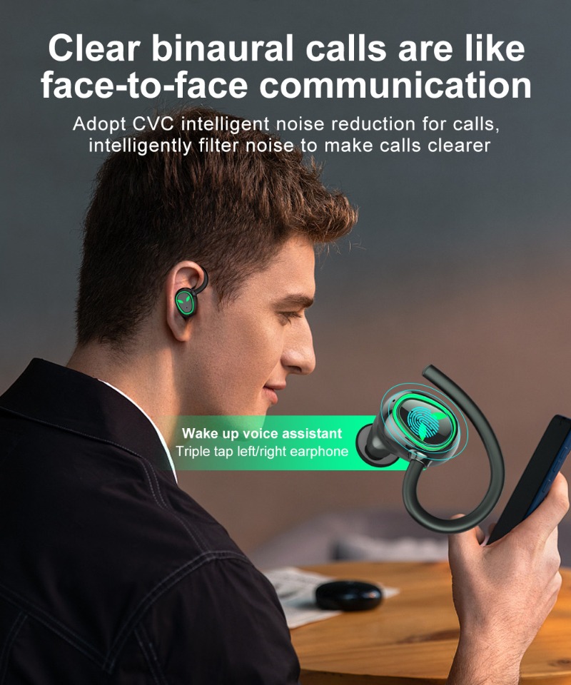 หูฟังบลูทูธแบบสปอร์ตสั่งทำพิเศ - Sports Earphone Hook บทวิจารณ์และราคา