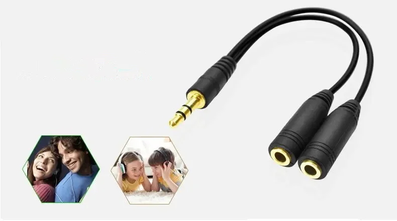 หูฟัง Splitter, 3.5 มม. สายต่อ - Audio Splitter Y บทวิจารณ์และราคา