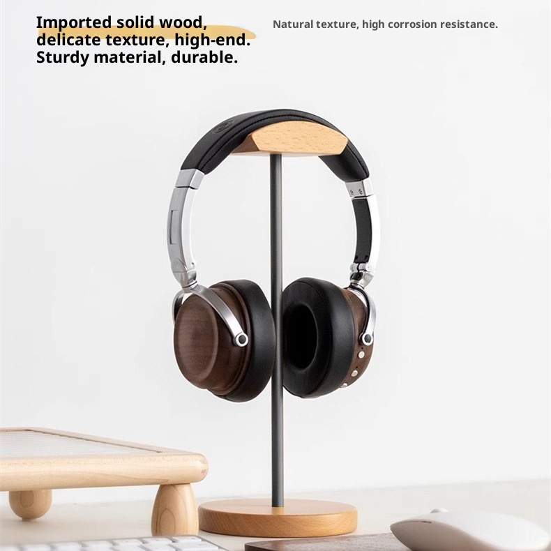 ขาตั้งหูฟังไม้แบล็ควอลนัทและอะ - Headphone Stand Desk บทวิจารณ์และราคา