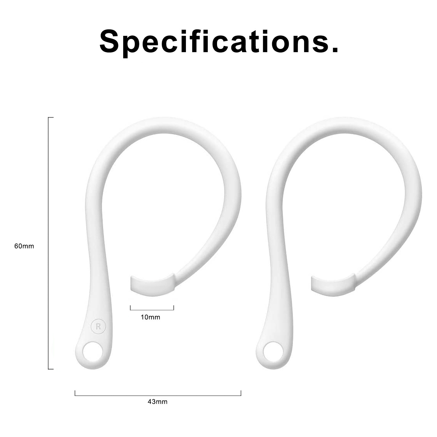 1 คู่ ตะขอเกี่ยวหูป้องกันการหล - Sports Earphone Hook บทวิจารณ์และราคา