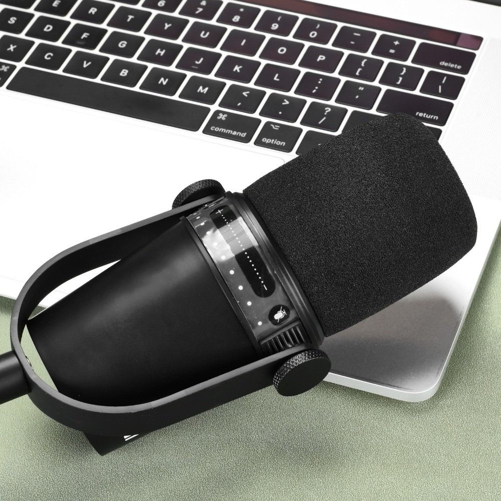 ฝาครอบไมโครโฟนกันลมแบบฟองน้ำกำ - Shure Mic Mv7 บทวิจารณ์และราคา