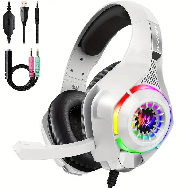 หูฟังเกมมิ่งสำหรับพีซี, PS4, P - Gaming Headset Rgb บทวิจารณ์และราคา